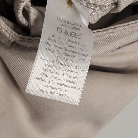 Everlane Woman's Buttersoft Chino Pants Size 00 XS Tan Baghy Quiet Luxury - Picture 12 of 14